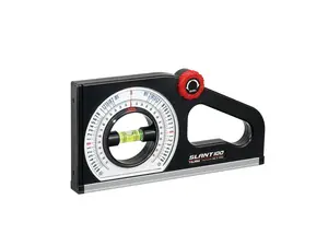 TAJIMA SLANT Angle Meter - Dual-Scale Rotary Pitch Finder with Thumb Dial & Easy-Read Vial (SLT-100)