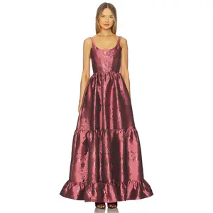 V. Chapman Avery Gown in Deco Rose Baroque Floral