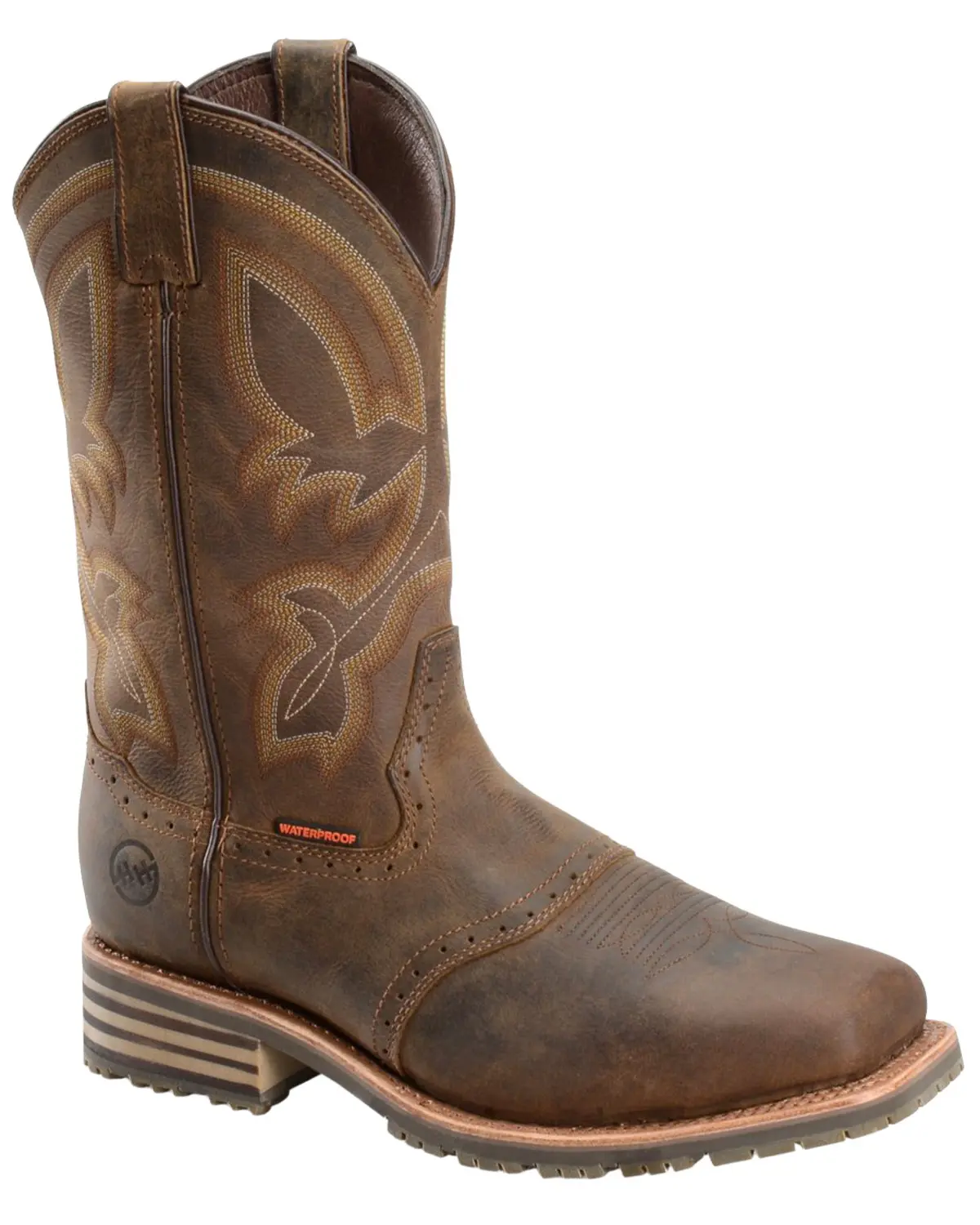 Double H Men's Men'S Jeyden Waterproof Saddle Vamp Performance Western Boot - Dh4124