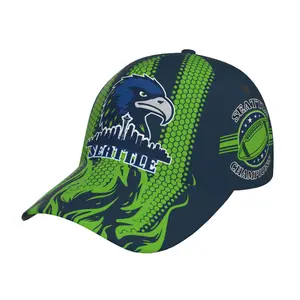 Seattle Mascot Print Baseball Cap Compatible for Games/Northwest Logos - Unisex Adjustable Hat with, Breathable Twill for Men & Women - Fan Gear for Game Day,, Outdoor (Gift for Supporters)