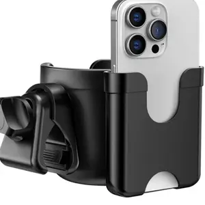 Cup Holder for Walker: Stroller Cup Holder Attachment with Phone Holder,