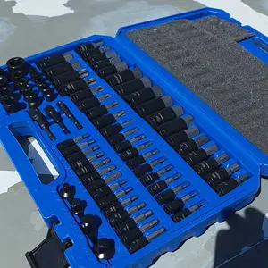 CASOMAN 71-Piece Master Hex & Torx Bit Socket Set 1/4" 3/8" 1/2" Drive Metric SAE Hex Bit Sockets Star Bit Sockets T6 T70 E-Torx Sockets E4 E24 with Storage Case，#TikTokShopfalldealsforyou