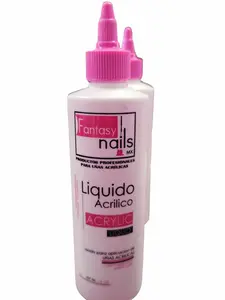 Fantasy Nails Liquid Monomer 8oz - Compatible Formula for Nail Art and Styling Polish Flawless
