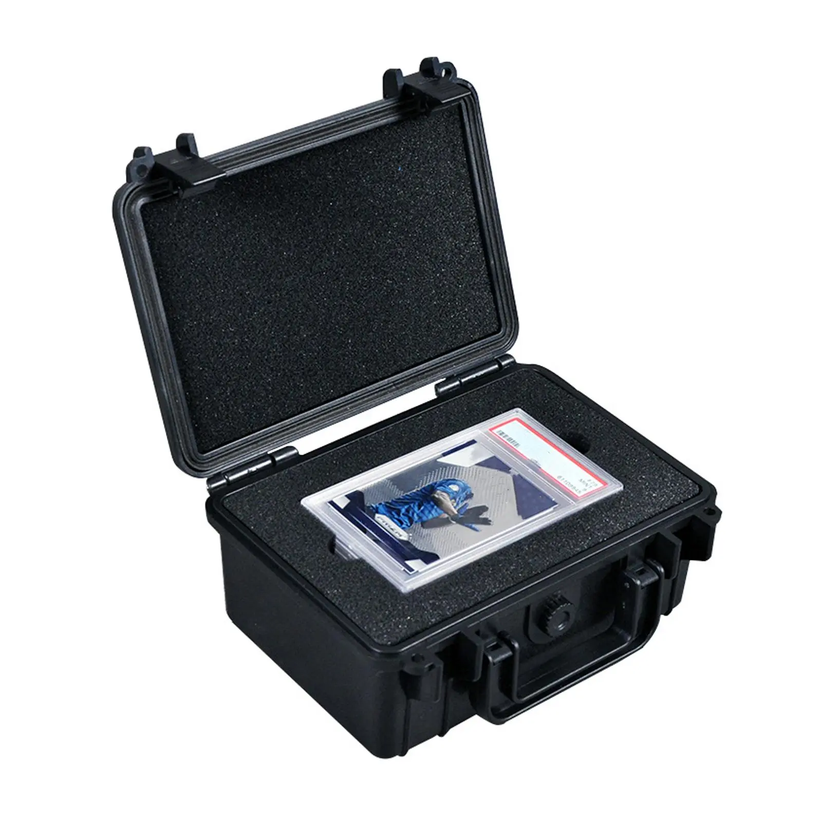 Waterproof Hard ABS Storage Box Holder for PSA CGC BGS Graded Cards Cabinet Portable Trading Card Slab Storage Box For PTCG TCG Baseball Basketball Football Star Sports Games Cartoon Graded Cards Holder Card Hobby Box Trade Card Box