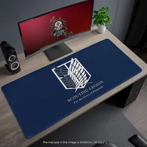 Attack on Titan Mouse Pad, Scouting Legion Desk Mat, AoT Gaming Pad, Survey Corps Fan Gift, Anime Desk Decor