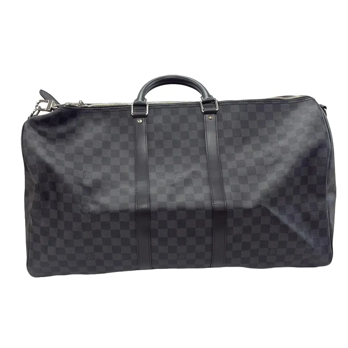 Pre-owned Louis Vuitton canvas Travel Bags L26043360 Damier Graphite Keepall Bandoulire
