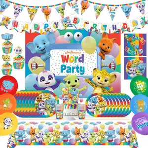 Word Party Birthday Supplies Ultimate Set for 24 Guests
