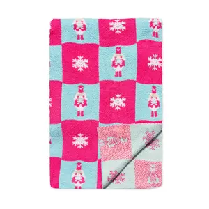 Nutcracker Blanket | Soft Cozy Lightweight Polyester Microfiber Throw Blanket – Fun & Cute Design for Adults & Kids – Warm & Comfy Perfect for Naps, Sleepovers, or Gifting
