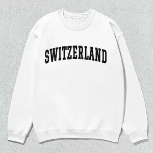Switzerland Sweatshirt Collegiate Crewneck Sweater Unisex