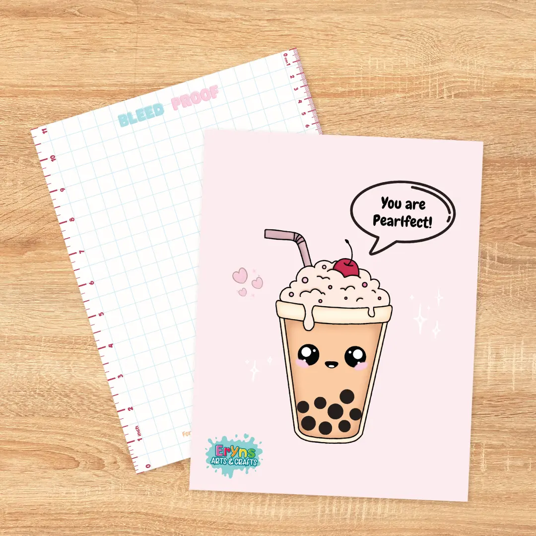 Bleed Proof Marker Pad with Integrated Rulers- Perfect for Coloring Books and Alcohol Based Markers