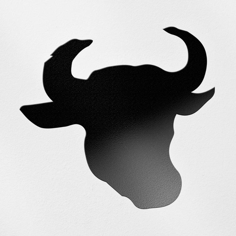Transparent Decal Stickers Of Solid Bull Head Premium Waterproof Vinyl Decal Stickers For Laptop Phone Accessory Helmet Car Window Mug Tuber Cup Door Wall Decoration
