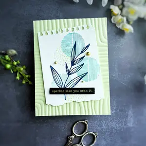 Lined Corners 3D Embossing Folder by Dina Wakley