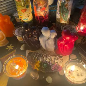 Set of 3 third party removal candles consultas espirituales, velas contra de mal de ojo envidia celos, trabajos espiritual, unión, separación, amor Tiktoc shop by now for you page FYP, spiritual, candles, rituals, third-party, removal, spells