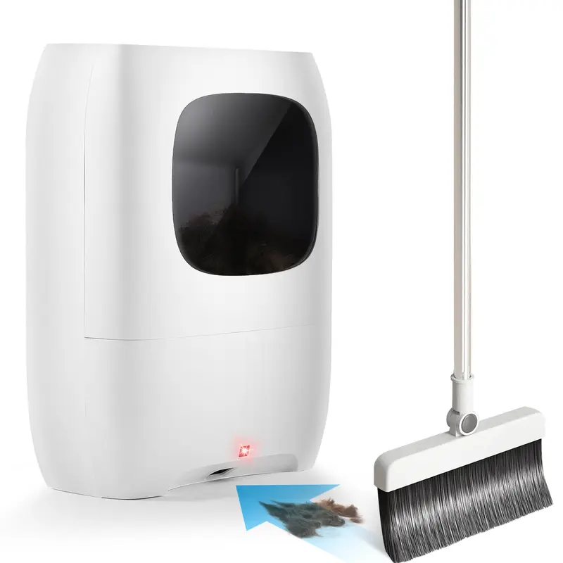 Cordless Touchless Vacuum Cleaner with HEPA Filter, Auto-Sweep Automatic Dustpan, Compact Design, High-Performance Motor, Large Capacity, Strong Suction, Smart Sensor, Modern Deep Cleaning for Pet Hair Dirt, Living Rooms, Kitchen Use, with Warranty