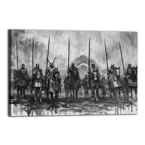 Trial Of The Seven, A Knight Of The Seven Kingdoms Canvas Painting Oil Painting Wall Art Canvas Poster Decorative Painting Corridor Decoration Home Bedroom Renovation The Savior of The Blank Wall in The Living Room