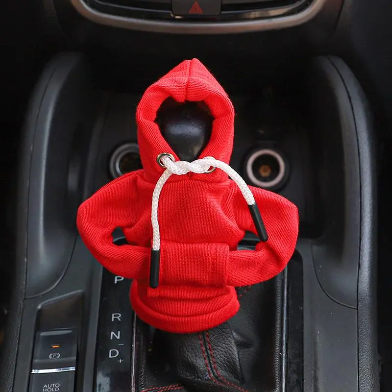Car Gear Shift Cover, Hoodie Shaped Car Automatic Shift Knob Protective Cover, Universal Automotive Car Interior Decoration Accessories for Women & Men, Shift Lever Cover