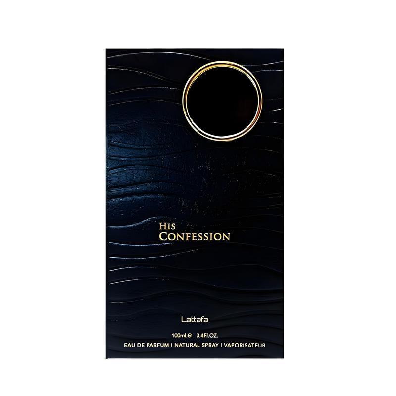Lattafa His Confession for Men Eau de Parfum Spray, 3.4 Ounce / 100 Ml