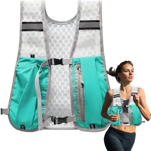 Outdoor running and mountaineering vest, 1 reflective vest running equipment, waterproof chest bag, safe and reliable during exerciseRAIMENTRY