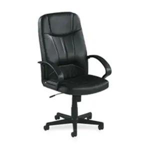 212 MAIN Classic Fire Retardant Ergonomic Executive High-Back Office Chair - Classic Look, Black Split Leather, Open Loop Arms, 26in x 29.50in x 49.19in, Ergonomic Chair