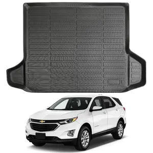 Canvcle Cargo Liner for 2018-2024 Chevy Chevrolet Equinox All Weather Rear Trunk Mat 3D Waterproof Black TPE Anti-Slip Odorless Scratch Resistant Easy to Clean