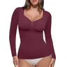 FeelinGirl  Long Sleeve Seamless Underwear Womenswear Tops long-sleeved top Shapewear Fits Everyday newarrivals SohoChic