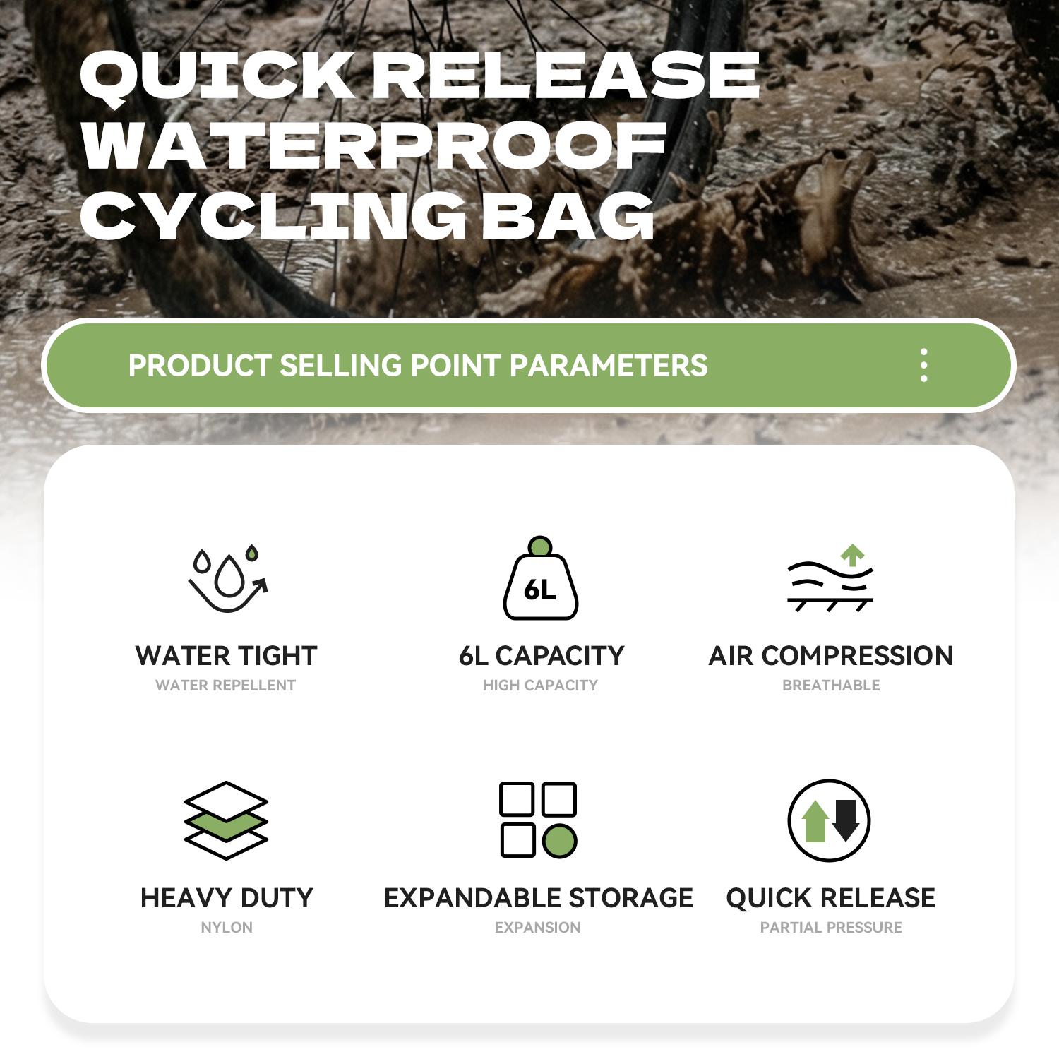 Bike Magnetic Front Fork Bag Waterproof Bike Pannier Bag for Mountain Bike Accessories