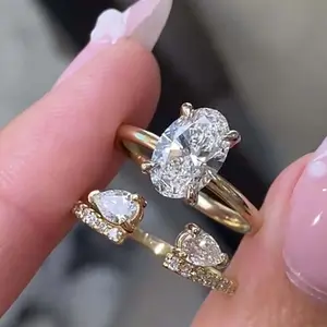 Maxine Vintage 3.5ct Oval Cut Engagement Ring Set,Bridal Ring Set,5A Cubic Zirconia Women's Ring Jewelry,Wedding Ring Set for Daily,Travel,Proposal,Birthday,Anniversary