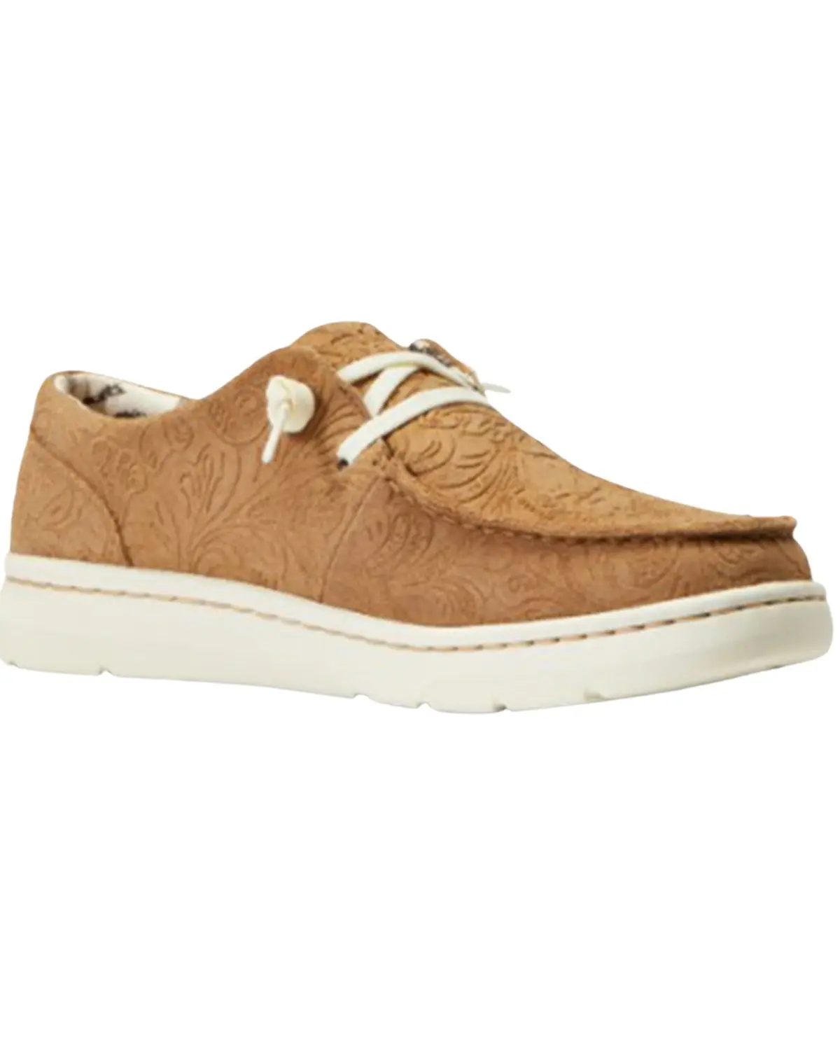 Ariat Women's Women'S Floral Emboss Hilo Flx Foam Casual Shoe Moc Toe - 10040243