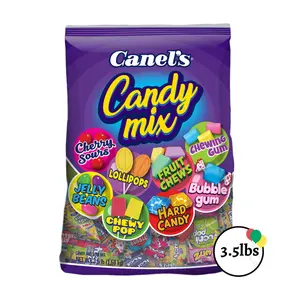 Canel's Mexican Candy Mix Bag - Assorted Candy Mix with Bubble Gum, Chewy Candy, Lollipops, Sours, and Jelly Beans, 3.5 lb