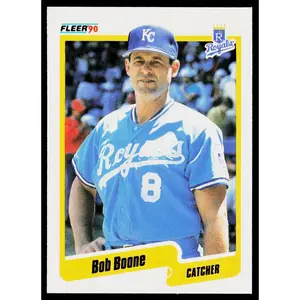 Bob Boone 1990 Fleer #102 Kansas City Royals