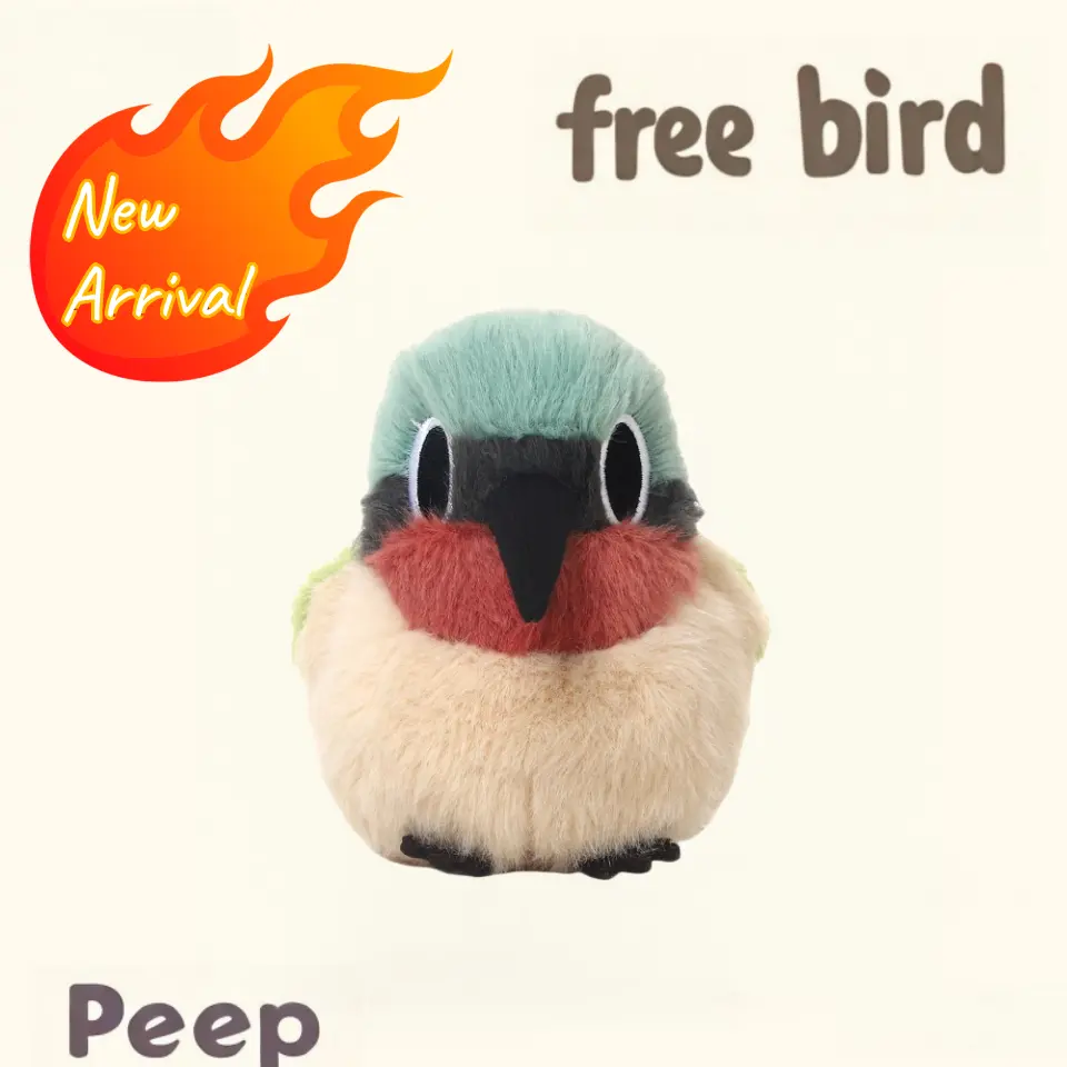 Adorable Peep-style Free Bird Plush 4-inch Exquisite Workmanship Soft Plush Material Ideal Gift for Bird Lovers and Collectors