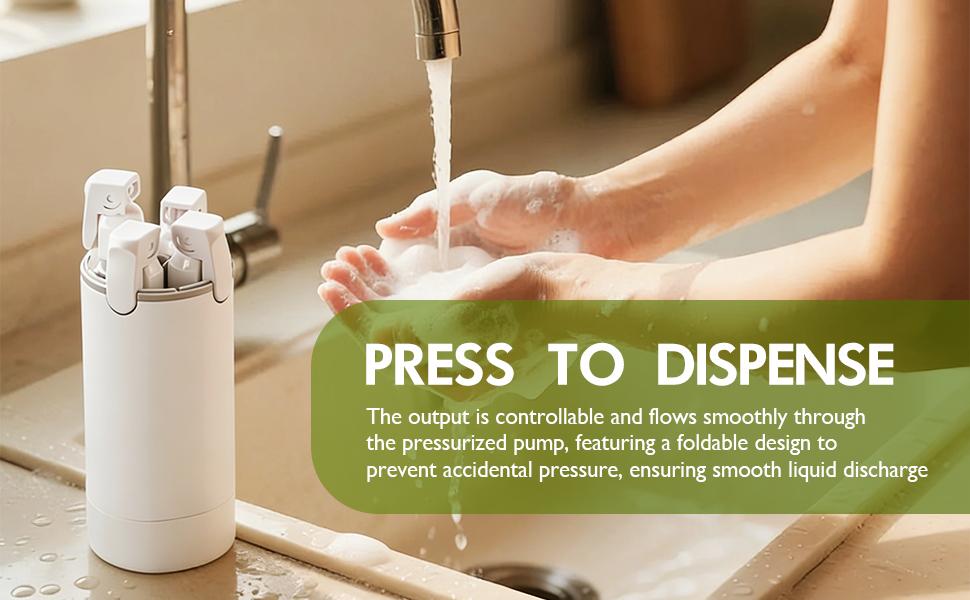 BPA-free durable plastic travel dispenser material close-up