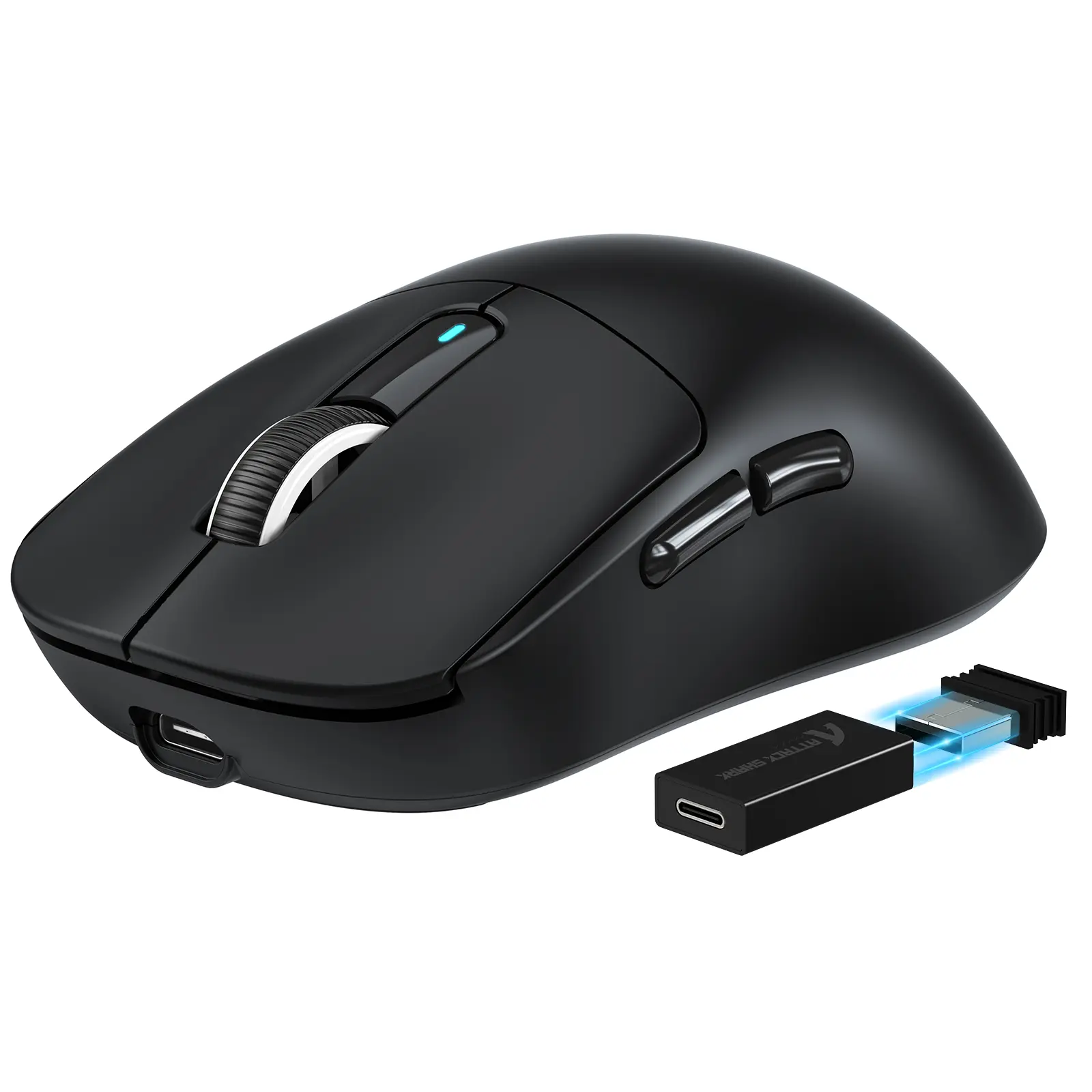 ATTACK SHARK X3PRO 8K Gaming Mouse, Gaming Pc Accessories, 4K/8K Hz,59g Lightweight,PixArt,PAW3395 Sensor,BT/2.4G Wireless/Wired,6 DPI up to 26000, 200 hrs Battery,80 Million Clicks,TTC Encoder,Driver,Smart Sleep,Ergonomic