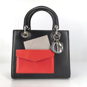 Pre-owned Dior Leather Tote Bags Calf Skin Lady Medium BF00257