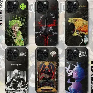 Yuno, Liebe, Mereoleona Vermillion, Yami Sukehiro,  Noelle Collection Phone Cover, Black Clover Asta Phone Case, Anime Shonen Spirit Magic Knights Grimoire Power For IP 17 Air Pro Max