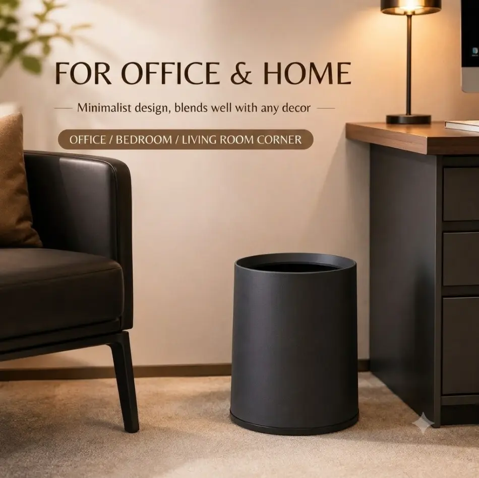 Waste Baskets 10L Large-Capacity Trash Can Household Bedroom, Toilet, Double-Bucket Paper Basket can