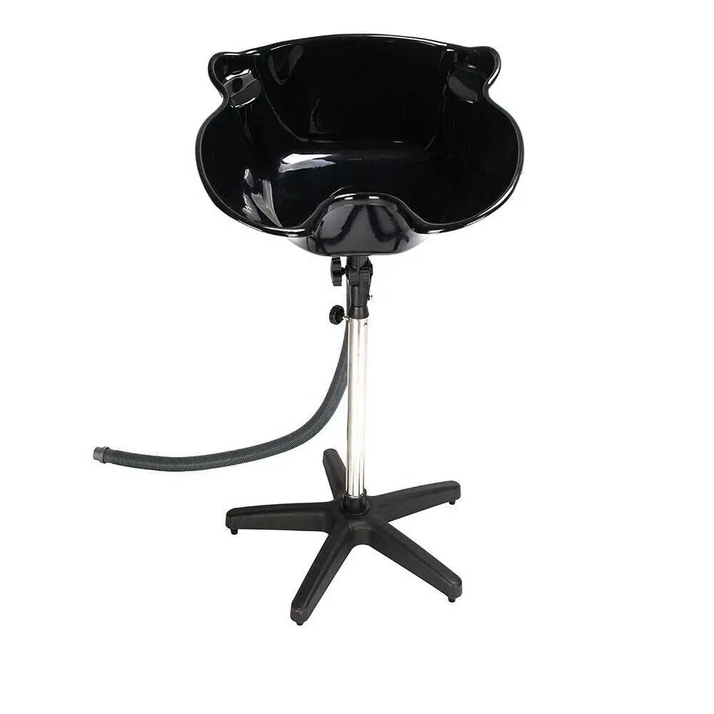 Commercial Salon Hair Washing Sink - Plastic, 55x55cm Adjustable Tilting Bowl, Large Deep, Portable, Easy Setup Commercial Furniture, 1 x Wash Basin