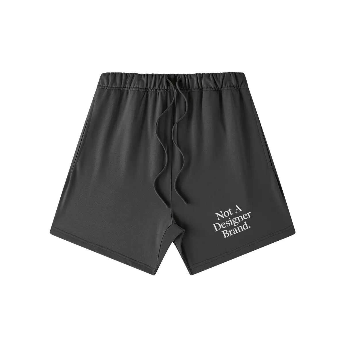 Not Designer. Shorts (white font)