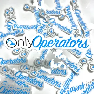 Only Operators Hard Hat Sticker, Hard Hat Sticker, Laptop Sticker, Waterproof Sticker