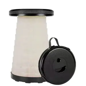 ZUKKA Portable Folding Telescopic Stool, Collapsible Outdoor Seat for Camping, Travel,High-Speed Railway Queuing & Household Use