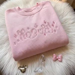 Minimal Fairytale Embroidered Sweatshirt, Magical Cartoon Inspired Sweatshirt
