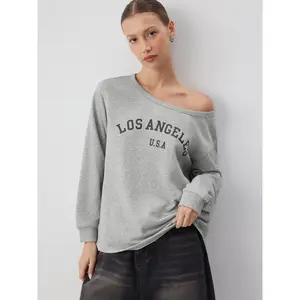 Cider Los Angeles Graphic Terry Oversized Sweatshirt