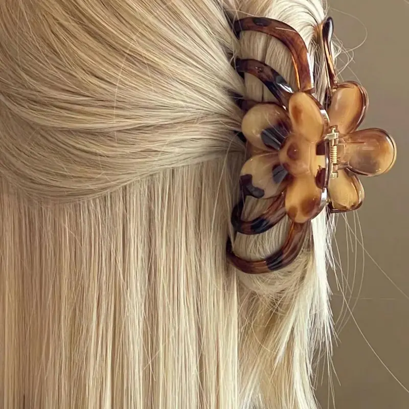 Fashionable Leopard Pattern Hair Claw, Fashionable Hair Accessories for Women & Girls, Casual Versatile Hair Accessories for Daily Wear, Hairclips
