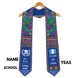 [HOT] Personalized Guatemalan Graduation Sash 2026, Custom Graduation American Flag Stole, Guatemalan Graduation 2026