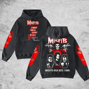 [$$$MANLIFE] Misfits Legacy Of Brutality Retro Unisex Acid Washed Hoodie T-Shirt, Retro Y2K punk rock Streetwear Top Classic Hoodie Tshirt, Alternative Streetwear Essential for Rock Lovers