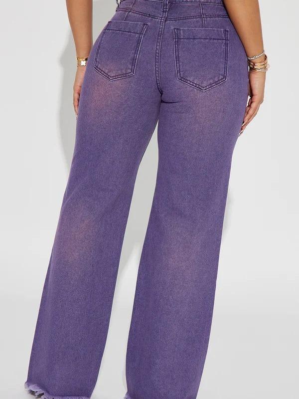 Ashtin Baggy Jeans - Purple