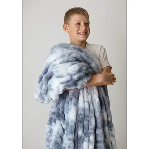Rip Tide Blue Blanket for a Cozy Night's Sleep