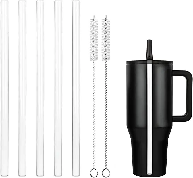 Replacement Straws for Hydrojug traveler 40 oz, Reusable Plastic Straws Compa...