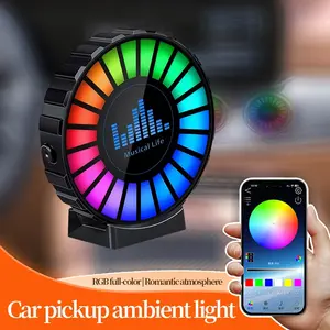 Car Vent Aromatherapy Sound Lamp, APP Control Atmosphere Light, USB Powered, Car Rhythm Light, Multiple Scents Available