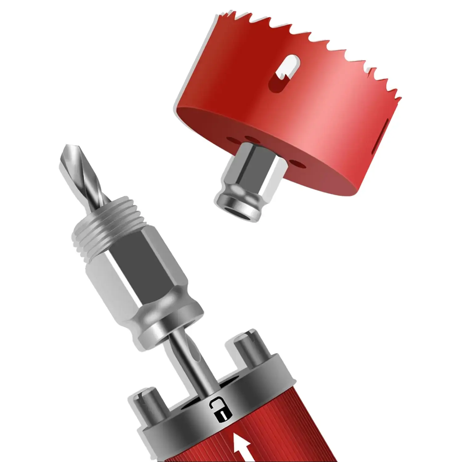 Quick Coring Hole Drill Rod- Low Vibration Performance Gypsum Board Rapid Coring Hole Cutter | Long Lasting Design Carbon Steel Quick Cores Opener for Iron Plasterboard Gypsum Boards Acrylic Wood